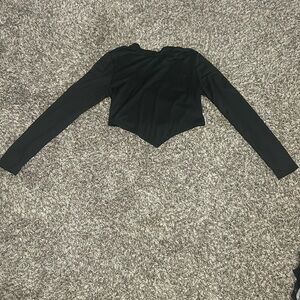 Black crew neck long sleeve, size medium